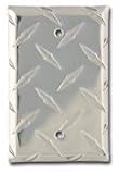 Diamond Polished Aluminum Single Blank Cover