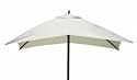 9' Outdoor Square Patio Market Umbrella - Natural