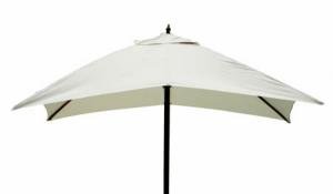 9' Outdoor Square Patio Market Umbrella - Natural