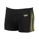 SPEEDO Schwimmhose Lateral Placement Endurance Aquashort, black / lime punch - 
