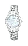 Citizen Eco-Drive Silhouette Crystal Mother-of-pearl Dial Women's watch #EW1680-55D