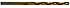 Century Drill and Tool 88419 Titanium Drill Bit, 19/64-Inch