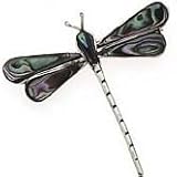 Abalone Dragonfly Pin Set in Fine 925 Silver.