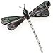 Abalone Dragonfly Pin Set in Fine 925 Silver