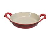 Staub Red Mini Round Dishes Set of 2
