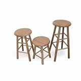 VIR12318NATOAK - 123 Series All Wood Drafting Stool