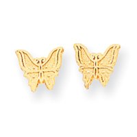 14k Hinged Childrens Earrings Measures
