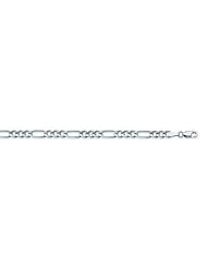 14kt White Gold Figaro Chain Necklace 4.75mm