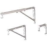 No. 6 Wall Bracket White 6IN for Manual Screen Up To 75LB