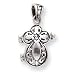 Sterling Silver Cross Prayer Box Pendant