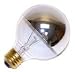 6 each: 3 Decorative G25 Half Chrome Globe Bulb (03157)