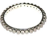 Present for Girls Sterling Silver Rosequartz Bangle Bracelet 2.3 inches (ban120)
