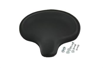 Motorcycle Replica Black Leather Thin Solo Seat
