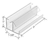 1-3/8" Wide Sliding Shower Door Bottom Guide
