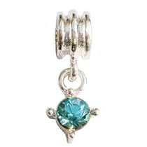 LovingtheBead &copy; Crystal Dangle Slide-on & Slide-Off Bead Charm
