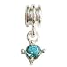 LovingtheBead &copy; Crystal Dangle Slide-on & Slide-Off Bead Charm