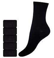 5 Pairs of Ribbed Trim Socks