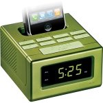 RCA Green Dual Alarm /iPhone Dock