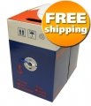 Cat5e Bulk Cable, Utp, Grey, 1000 Ft., Ul, CMR (Riser Rated)