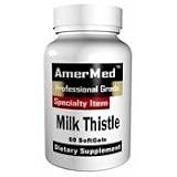 Amermed Milk Thistle 1950mg 80% Silymarin, 90 capsules