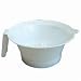 Soft 'n Style Tint Bowl / White. White plastic tint bowl with easy grip handle.