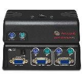 Switchview MM2 2 Port PS/2 USB KVM Switch USB 2.0 Hub with Audio