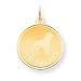 rottweiler9  - 14k Rottweiler Disc Charm Measures 26x192mm