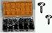 Chrome & Black Trim Screws (215 pcs)