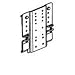 Herman Miller Slatwall Bracket - Mounting Component ( Wall Bracket ) - Black