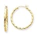 Jewelry : 14k 2.25mm Twisted Hoop Earrings