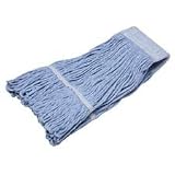 Antimicrobial Mop Head, Wet, 4-Ply, 16 oz, 12/Box, Blue (NSN5112918).