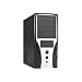 Linkworld 431-52U/A-C.2228 ATX Mid Tower PC-Gehäuse schwarz (420W, 4x5.25