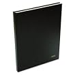 Ampad 43032 Gold Fibre Executive Journal, Hardbound, 28-lb/196 shts, 10x7-1/4", Black Cover