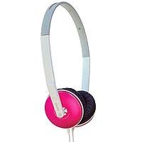 Audio Technica ATH-ES3W Portable Headphones with 28mm Neodymium Drivers, Pink Metallic