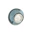 FreeStyle Glasperle m. Sterlingsilber ca.8x14mm silber/schwarz