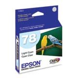EPST078520 Ink Cartridge,for RX580/R260/R380,Hi-Definition,Light Cyan