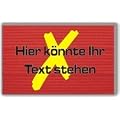 gr��enverstellbare Armbinde bedruckt mit IHREM INDIVIDUELLEM TEXT (Farbe rot)