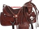 Premium Western Leather Horse Trail Saddle 15 16 17 18