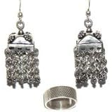 Jewellery Set - Ring with Earrings in Silver