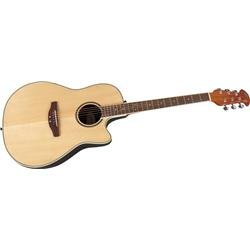 Applause AE128 Super Shallow Acoustic-Electric Guitar, Natural by 