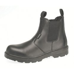 Capps LH829 Antistatic Sole Black Grain Leather Safety Dealer Boot With Steel Toe Caps (UK 7/EURO 41)