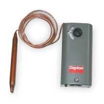 Dayton 2NNR5 Line Voltage T-Stat, -30 to 90 F, SPST