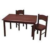 Rectangle Table & Two Chair White