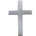 14K White Gold Cross Lapel Pin