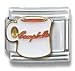 Clearly Charming Classic Campbell's Mug Campbell's Soup Italian Charm Bracelet Link