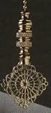 Finial Showcase Brass Lace Series Polished Brass Diamond Fan Pull- FP183/FP183