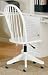 Louvered White Chair By Coaster Furniture
