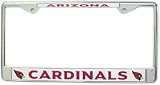 Arizona Cardinals Chrome License Plate Frame