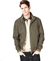 Big & Tall Blue Harbour Funnel Neck Soft Bomber Jacket with Stormwear™