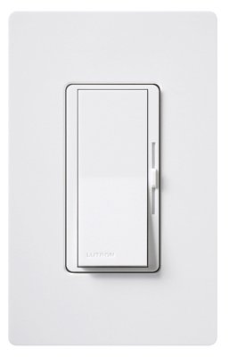 Lutron Electronics DVW-603PGH-WH Diva 600W Single-Pole 3-Way Eco Dimmer, - Quantity 6 On Sale
